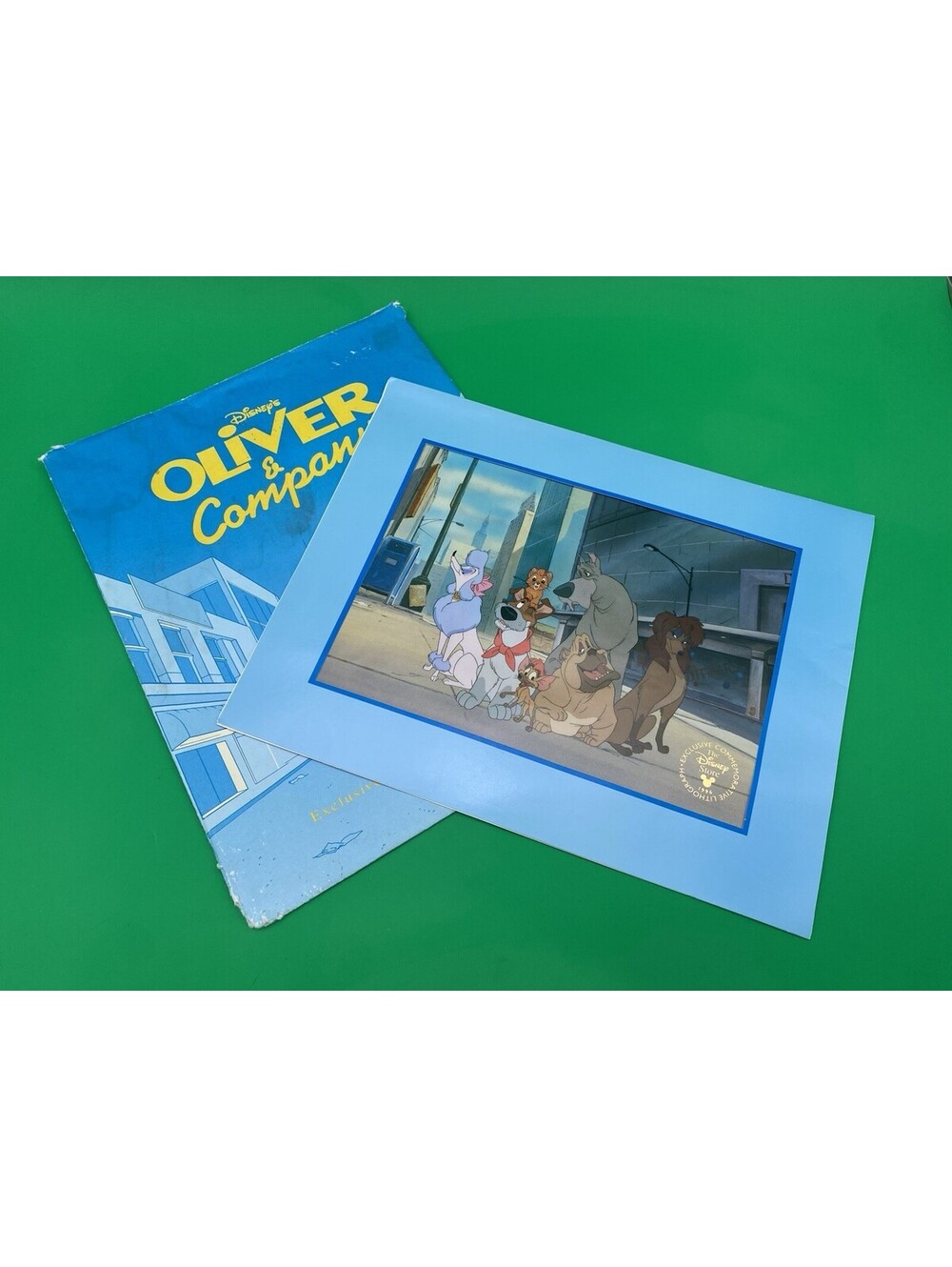 Disney Oliver & Company 14"X11" Exclusive Commemorative Lithograph - VTG 1996